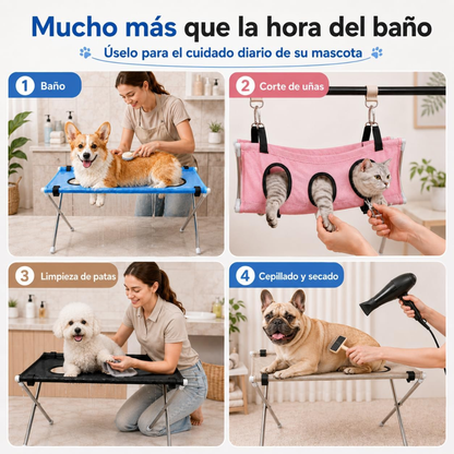 BañoFácil™  Hamaca de Baño y Cuidado para Perros
